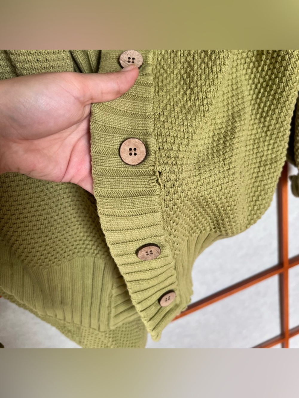 Free People Beach Hailee Green Cardigan Set Large - Picture 4 of 5